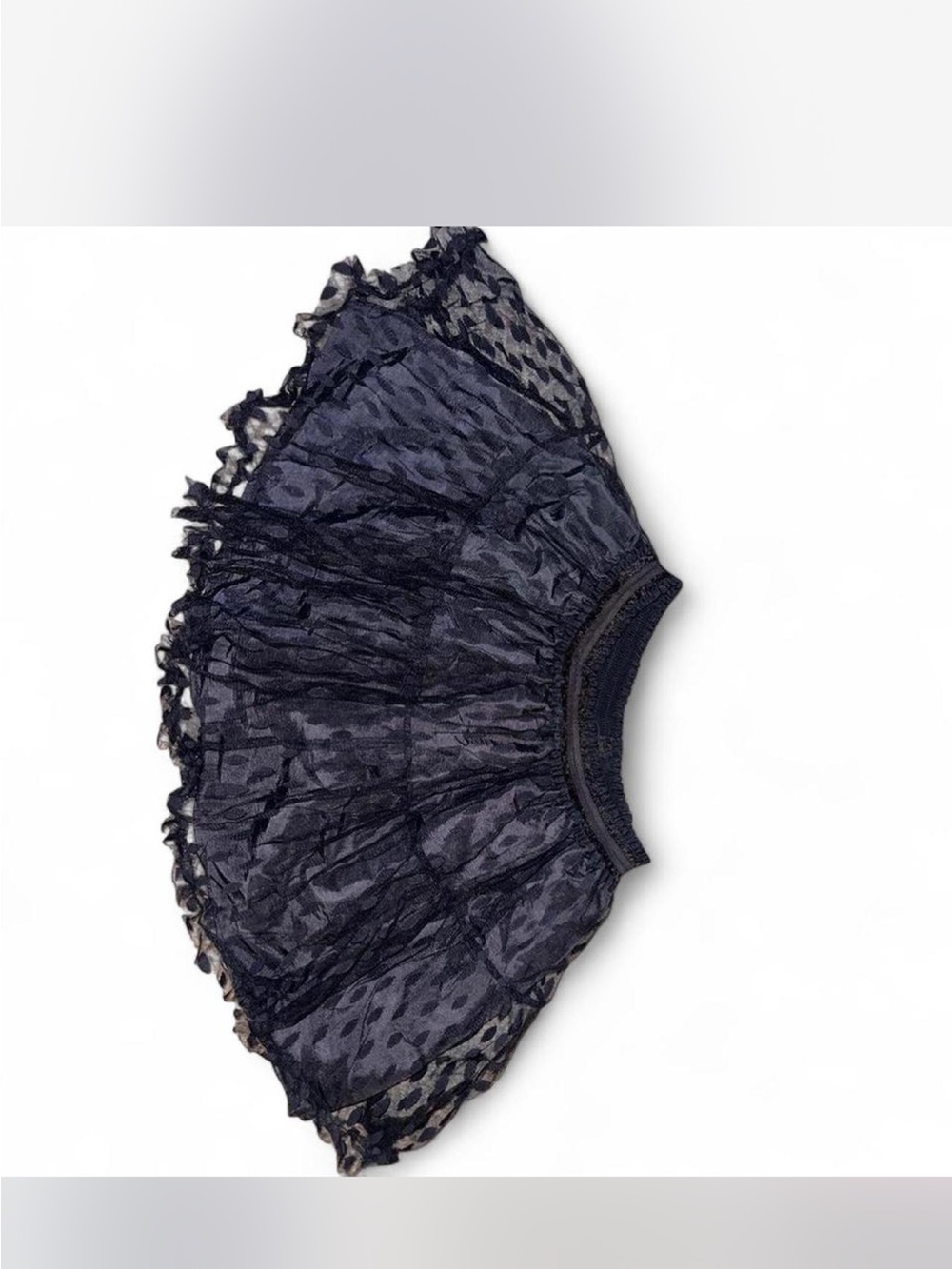 Forever 21 Navy Lace Ruffle Hipster Lace Tutu Skirt